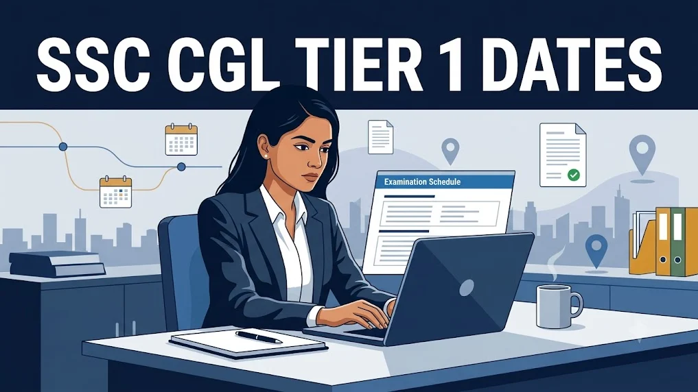 SSC CGL 2026 candidate checking Tier 1 exam dates and admission certificate timing