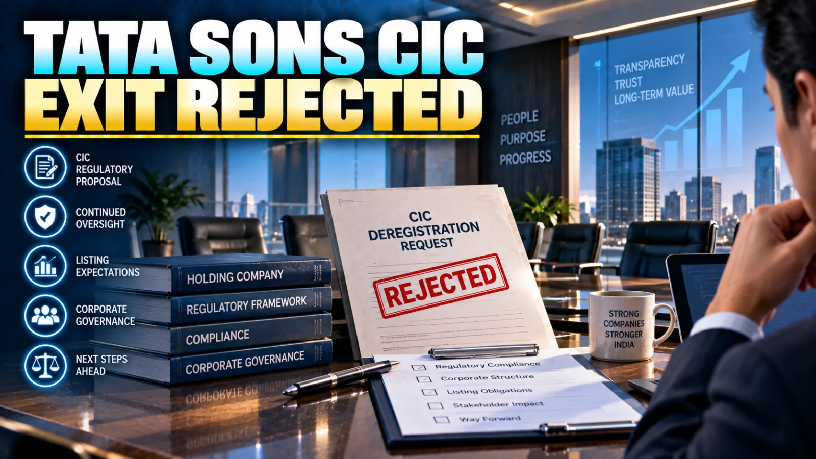 RBI Rejects Tata Sons CIC Deregistration Request: What It Means for Listing Pressure