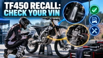 Triumph TF450 Recall: Check Your VIN, Stop Riding and Get the Free Repair