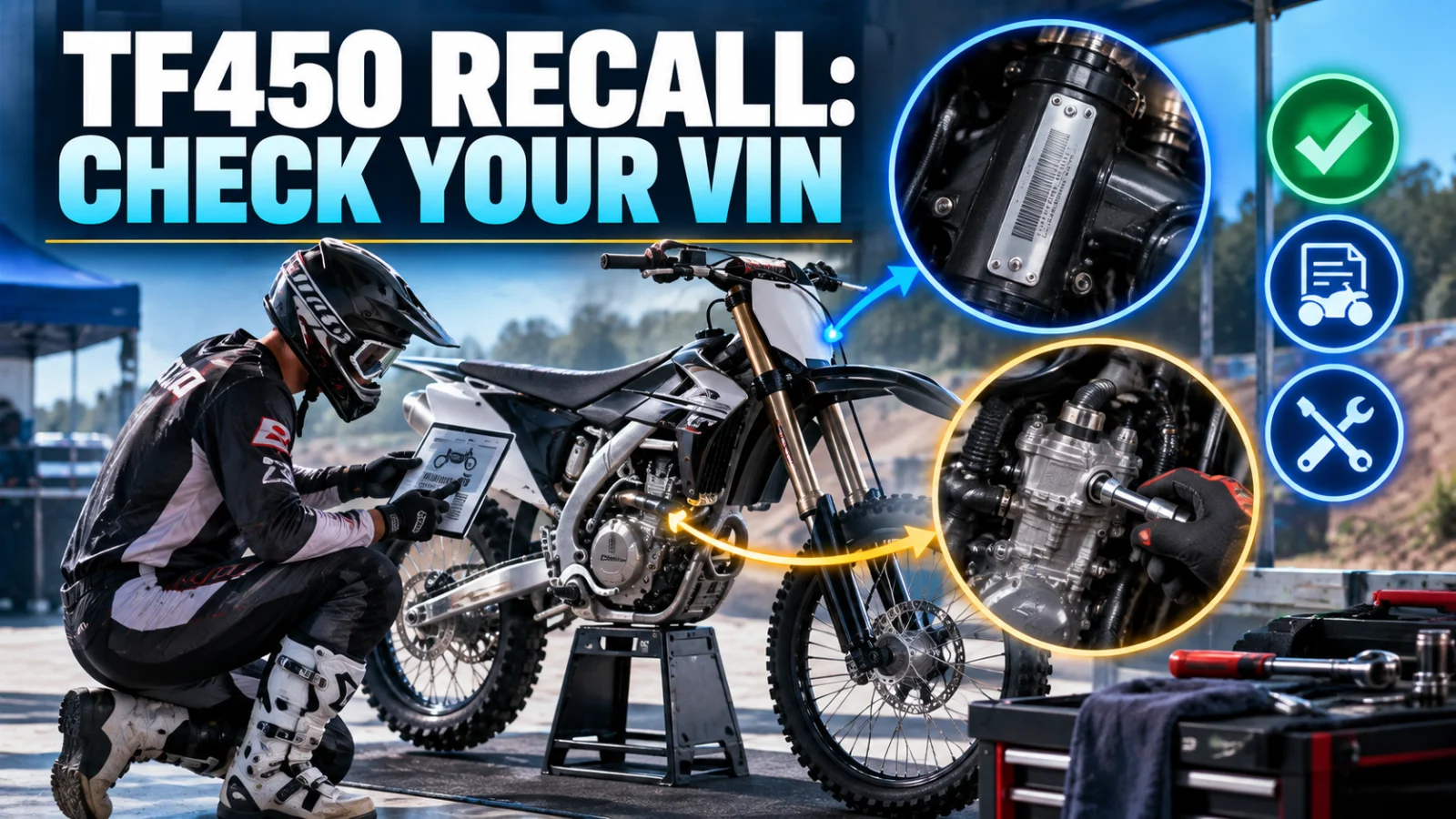 Triumph TF450 Recall: Check Your VIN, Stop Riding and Get the Free Repair