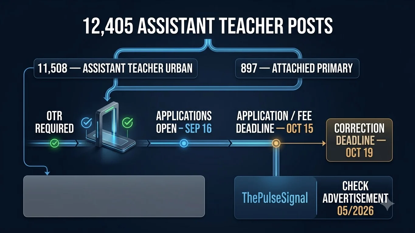 UP Super TET 2026 application timeline showing vacancy split, OTR and October deadlines